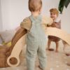 Dzieci bawiące się na macie piankowej Olya Kids - beżowa mata piankowa puzzle dla dzieci - maty ochronne i maty piankowe dla dzieci