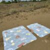 ręcznik plażowy na wakacje w morskie wzory - szybkoschnący ręcznik dla dziecka