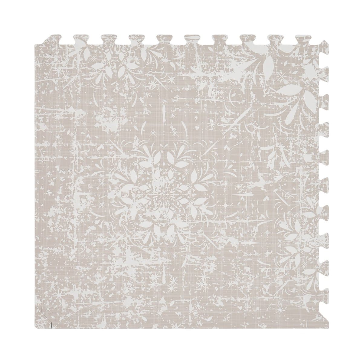 mata piankowa jak dywan - beżowa mata piankowa dla dziecka - beżowa mata piankowa puzzle